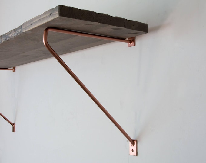 Large Shelf Bracket - Minimalist Bracket - Steel Bracket - Powder Coated Bracket - Inverted Bracket - New Colors Available