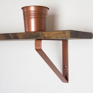 Large Inverted Triangle Bracket - Powder Coated Shelf Bracket - Heavy ...