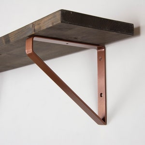 Large Inverted Triangle Bracket - Powder Coated Shelf Bracket - Heavy ...