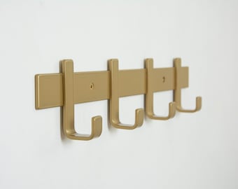 Coat Rack From Steel, Towel Rack With Hooks, Gorgeous Powder Coated Organizing Rack Wall Mount
