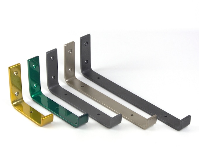 Floating Shelf Bracket - Heavy Duty Shelf Bracket - Colorful Shelf Bracket - Handmade Single Bracket