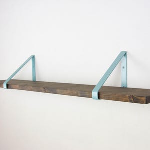 Handmade Triangle Shelf Bracket - Color Pictured Pearl Pastel Blue - Colorful Wall Mounting Bracket for Shelf image 7