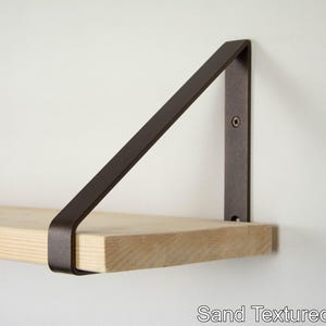 Metal Shelf Bracket - Color Pictured Sand Textured Bronze - Heavy Duty Bracket - Triangle Bracket - Steel Bracket - Bracket