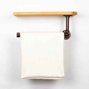  Toallero negro montado en la pared, toallero sin perforación,  soporte adhesivo de latón para baño, inodoro, D : Hogar y Cocina