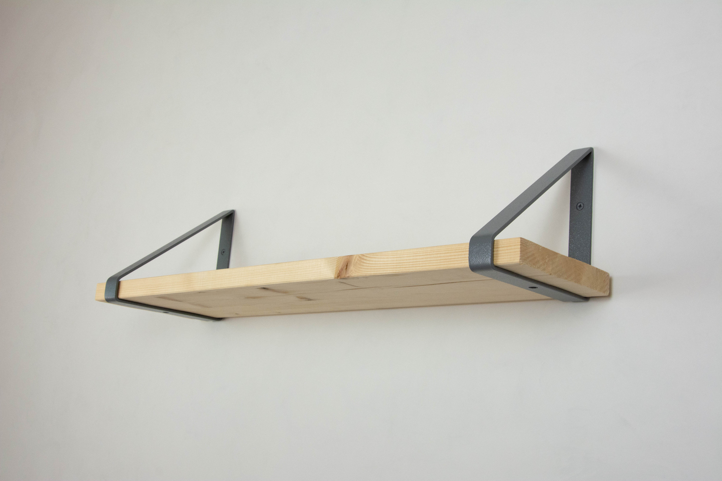 Metal Shelf Bracket Grey (Textured) Color Heavy Duty Bracket
