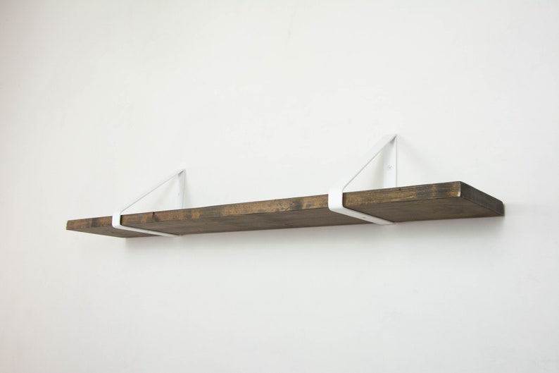 Metal Shelf Bracket White Matte Color Shelf Bracket Etsy