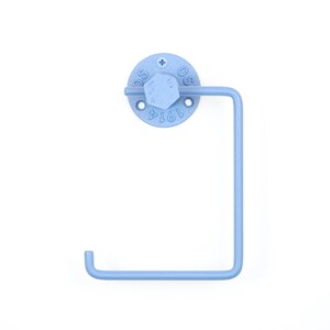Toiletrolhouder, elegante wandhouder voor efficiënte badkameropslag, kleur afgebeeld zandstructuur blauw afbeelding 4
