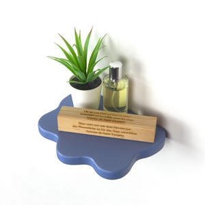 Cloud Shelf - Wavy Shelf, Aesthetic Home Decor, Wall Shelf, Eclectic Decor, Funky Decor, Powder Coated Shelf