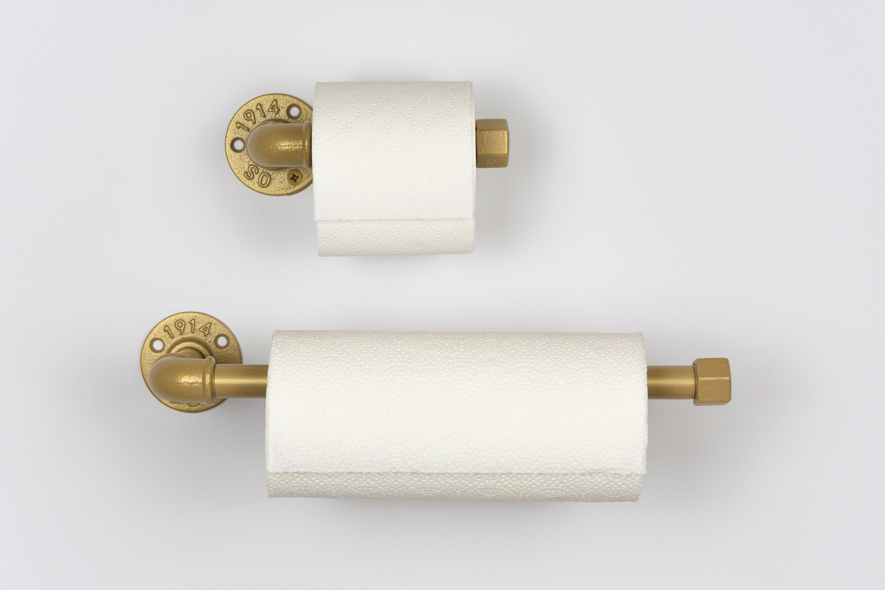 Champagne gold paper towel holder hotsell
