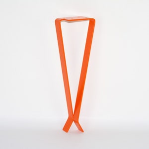 End Table Legs, Metal Table Legs, DIY Table legs, Small Dining Table Legs, Metal Desk Leg, Orange Matte Color Orange Matte