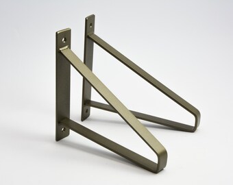 Pair of Powder Coated Steel Brackets - Newest Design Brackets - Steel Brackets - Shelf Brackets - Powder Coated Brackets - Unique Brackets
