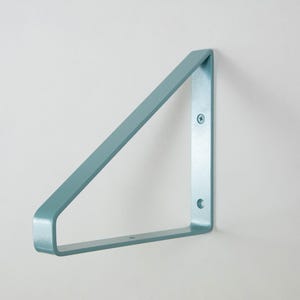 Handmade Triangle Shelf Bracket - Color Pictured Pearl Pastel Blue - Colorful Wall Mounting Bracket for Shelf image 8
