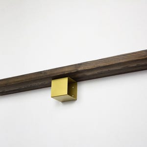 Square Shelf Bracket, Modern Shelf Bracket, Small Book Shelf, Floating Shelf, Metal Shelf Bracket, Gold/Brass Color