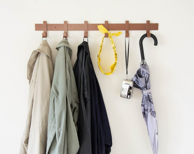Steel Coat Rack, Powder Coated Hook Rack, Towel Hook Hanger, Bathroom Hook Hanger, Handmade Hook, Kitchen Hook, Organizing Rack Wall Mount