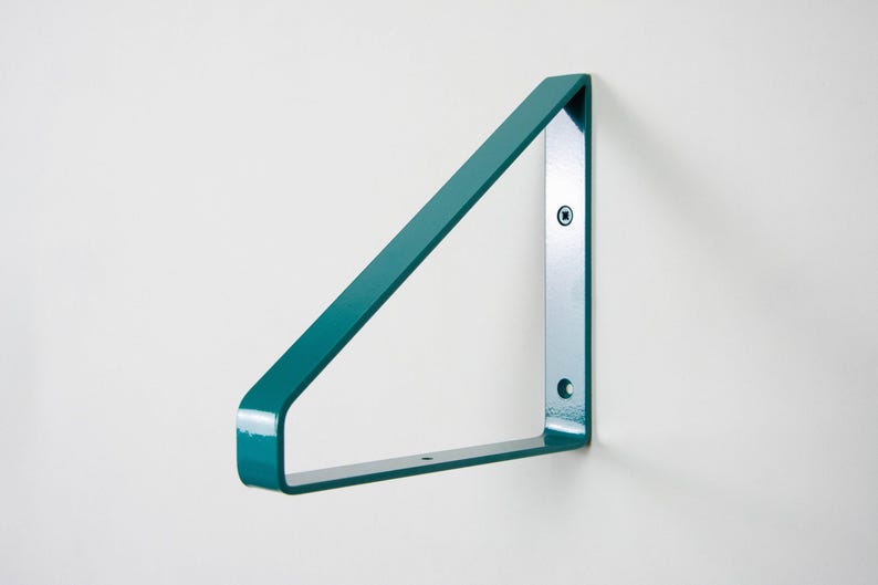Turquoise Breacket Colorful Shelf Bracket for Book Shelf - Color Pictured Turquoise - Wall ...
