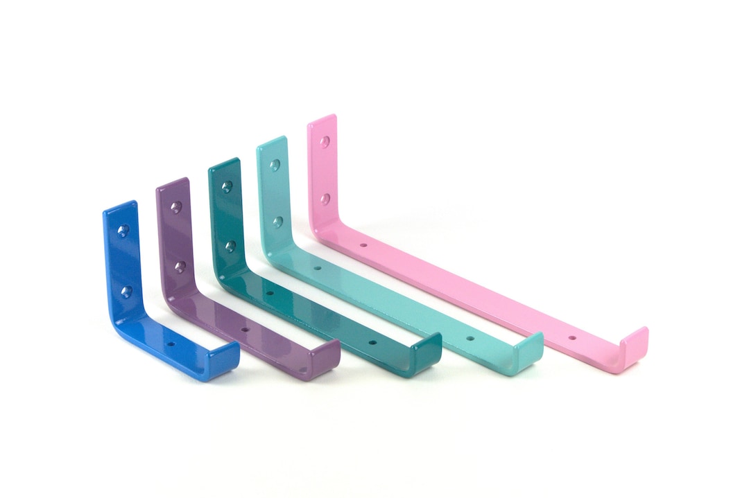 Open Shelving Brackets Heavy Duty Bracket Floating Shelf Brackets Colorful Shelf Bracket Etsy