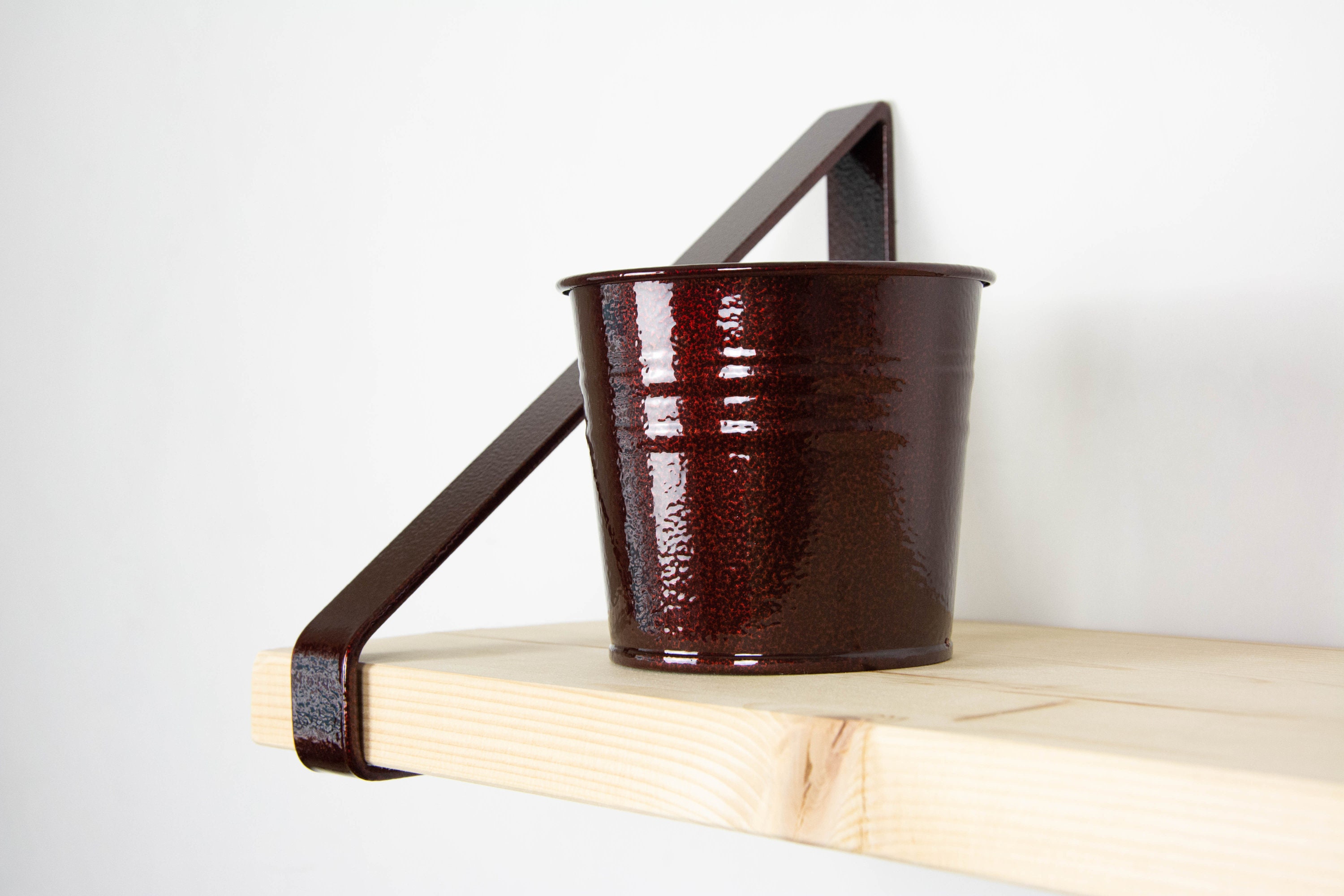 Metal Shelf Bracket - Antique Red - Heavy Duty Bracket ...