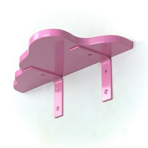 Wavy Shelf - Pastel Pink Shelf, Maximalist Decor, Danish Pastel, Wall Mounted Shelf, Colorful Home Decor image 7