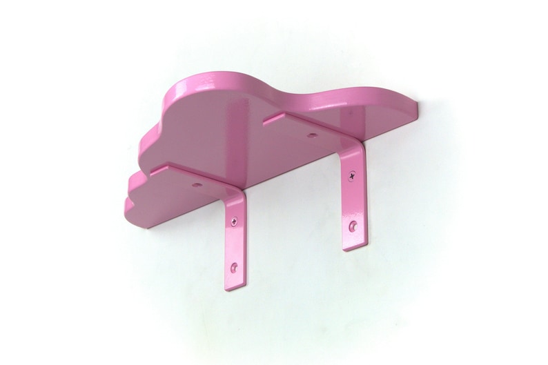 Wavy Shelf - Pastel Pink Shelf, Maximalist Decor, Danish Pastel, Wall Mounted Shelf, Colorful Home Decor image 7