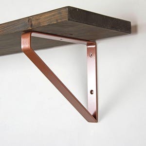 Soporte de Estantería Triángulo Invertido – Soporte de Acero Pintado – Soporte Resistente