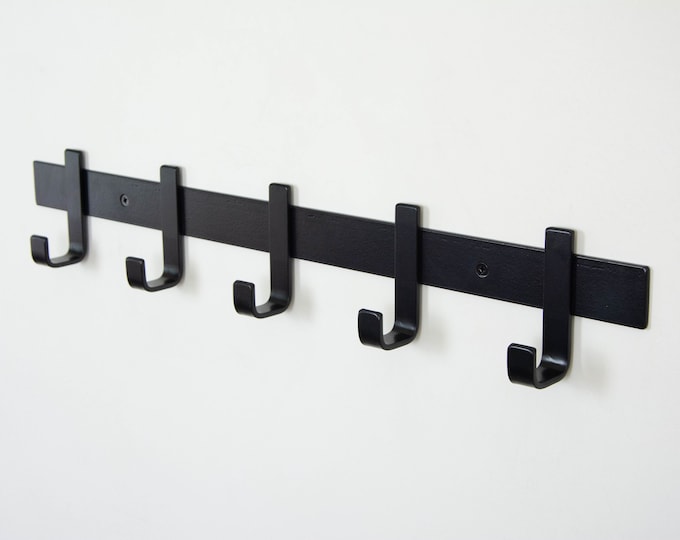 Steel Coat Rack, Powder Coated Hook Rack, Towel Hook Hanger, Bathroom Hook Hanger, Handmade Hook, Kitchen Hook, Organizing Rack Wall Mount