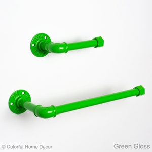 Porta rotolo di carta igienica, porta tovaglioli di carta, portasciugamani, arredamento urbano, risparmio di spazio, colore nella foto verde lucido