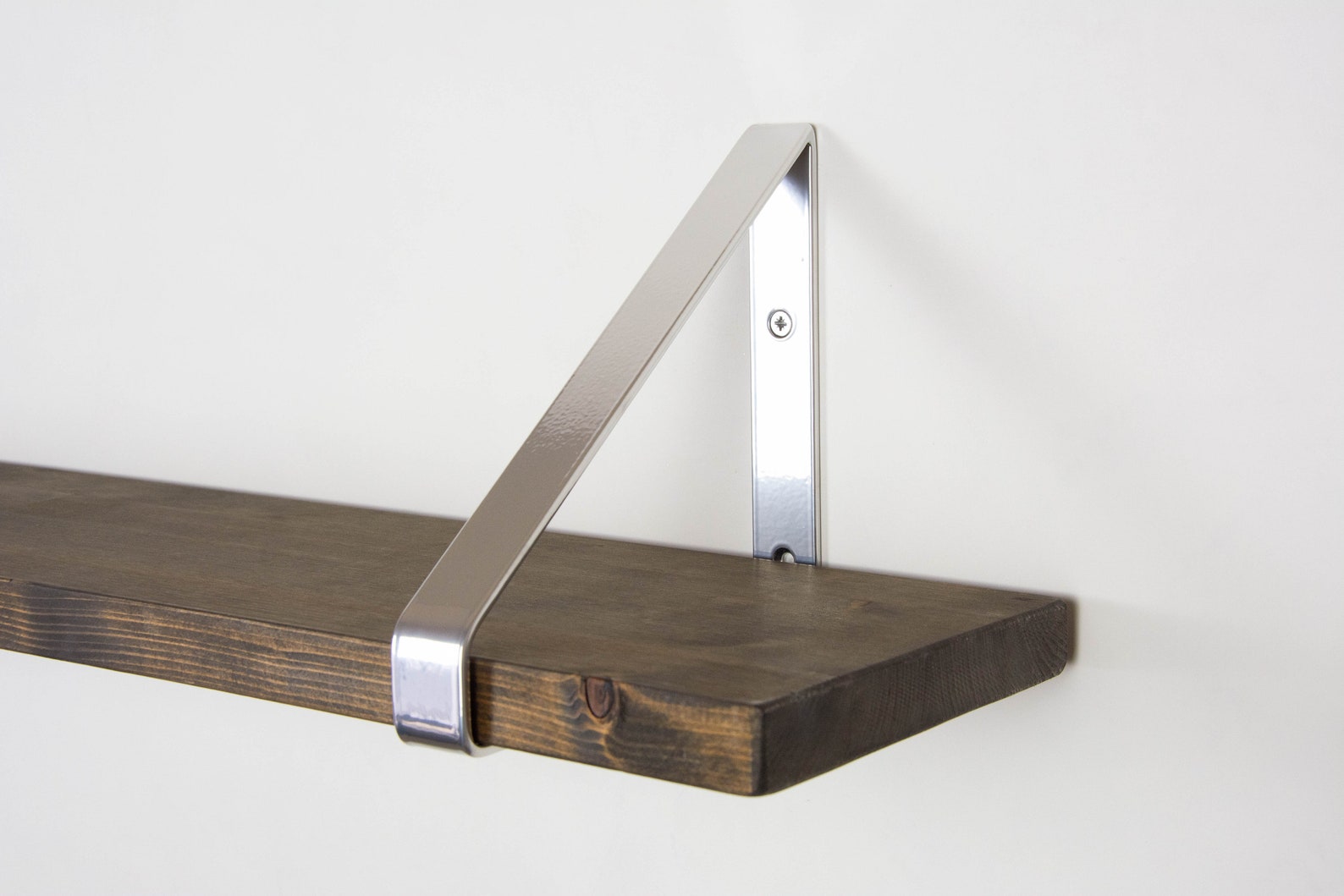 Modern Shelf Bracket Book Shelf Bracket Chrome Color Etsy Australia