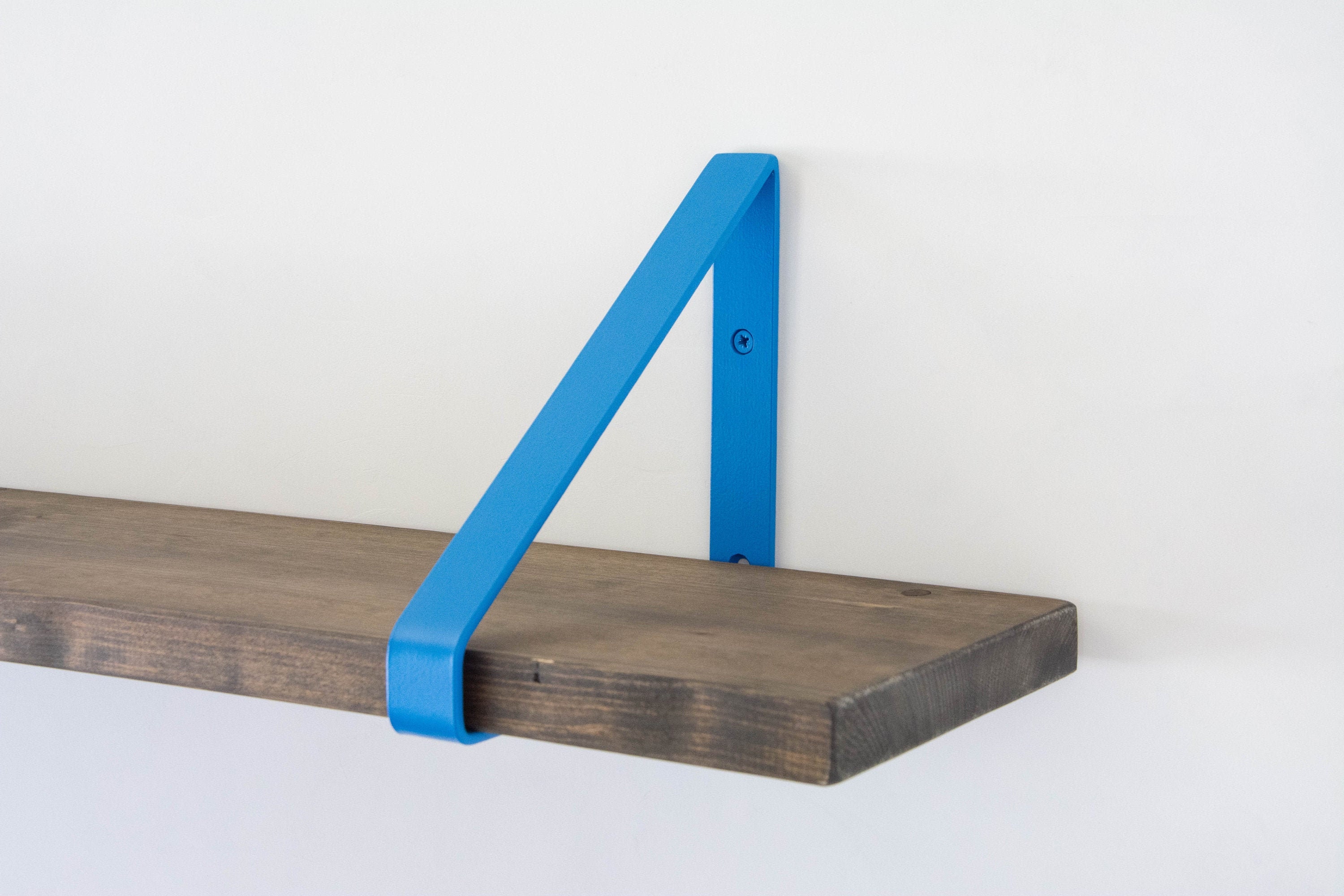 Metal Shelf Bracket Blue Matte Color Heavy Duty Bracket Book Shelf Triangle Brackets