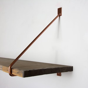 Soporte de estante minimalista grande con recubrimiento en polvo - Diseño moderno - Soportes minimalistas - Soportes de acero - Soportes con recubrimiento en polvo