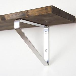 モダンなシェルフブラケット - クロームカラー - シェルフブラケット - 棚 - 頑丈なブラケット - 金属製シェルフブラケット