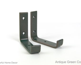 Freier Versand - Schwimmende Hochleistungsregalhalterung - Industrielle Regalhalterung - Bunte Stahlhalterung - Antikes Grünes Kupfer