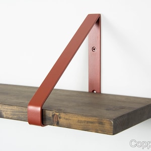 金属製棚ブラケット - 写真のカラー：銅パール - 棚ブラケット - 棚 - 頑丈ブラケット - スチール製棚ブラケット