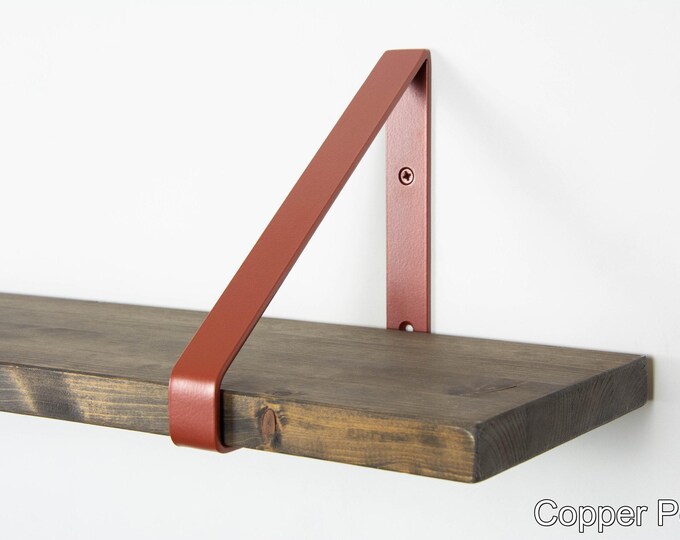 Metal Shelf Bracket - Color Pictured Copper Pearl - Shelf Bracket - Shelving - Heavy Duty Bracket - Steel Shelf Bracket
