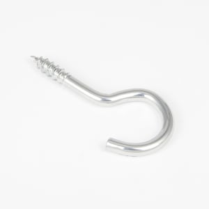 Può includere: Ganci a vite in argento con gambo filettato e gancio curvo.