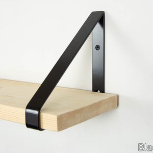 Handgefertigte Regalhalterung - Hochleistungs-Dreiecksdesign für kundenspezifische Regallösung - Farbe abgebildet in Schwarz Matt
