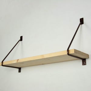 Minimalist Shelf Bracket - Powder Coated Brackets - Steel Shelf Brackets - Powder Coated Brackets - Metal Bracket