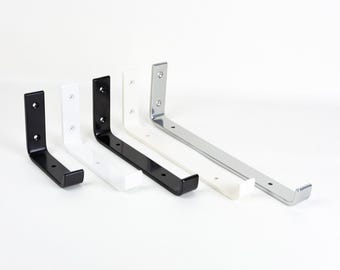 Open Shelving Brackets - Heavy Duty Bracket - Floating Shelf Brackets - Black Shelf Bracket