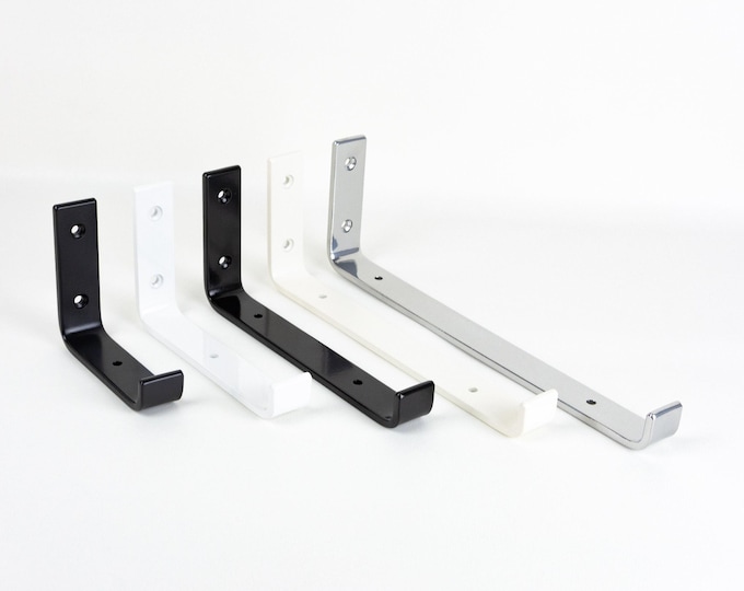 Open Shelving Brackets - Heavy Duty Bracket - Floating Shelf Brackets - Black Shelf Bracket