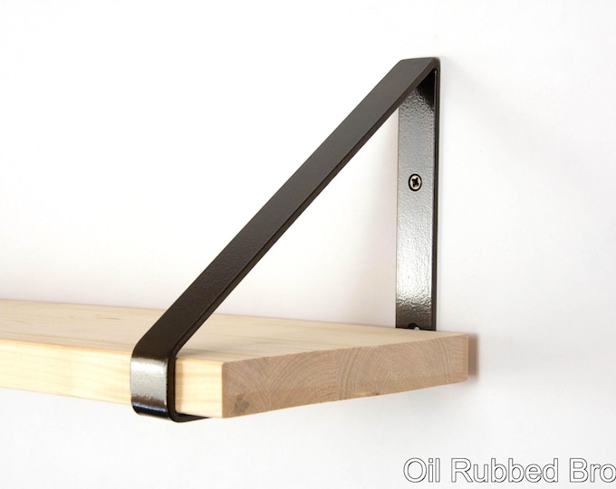 Metal Shelf Bracket - Powder Coated Oil Rubbed Bronze Color