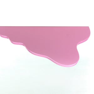 Wavy Shelf - Pastel Pink Shelf, Maximalist Decor, Danish Pastel, Wall Mounted Shelf, Colorful Home Decor image 8