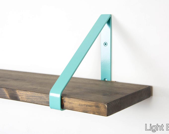 Colorful Shelf Bracket - Color Pictured Light Blue - Heavy Duty Bracket - Hanging Shelf - Triangle Bracket - Bracket