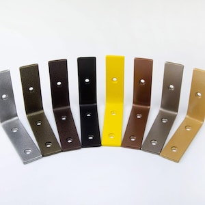 Soportes industriales en L - Estanterías abiertas modernas - Soportes de acero para estantes - Soportes metálicos para estantes - Estanterías de cocina