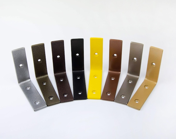 Industrial L Brackets - Modern Open Shelving - Steel Shelf Brackets - Metal Shelf Brackets - Kitchen Shelving