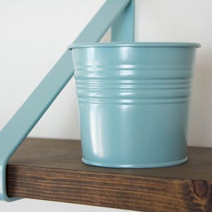 Handmade Triangle Shelf Bracket - Color Pictured Pearl Pastel Blue - Colorful Wall Mounting Bracket for Shelf image 4