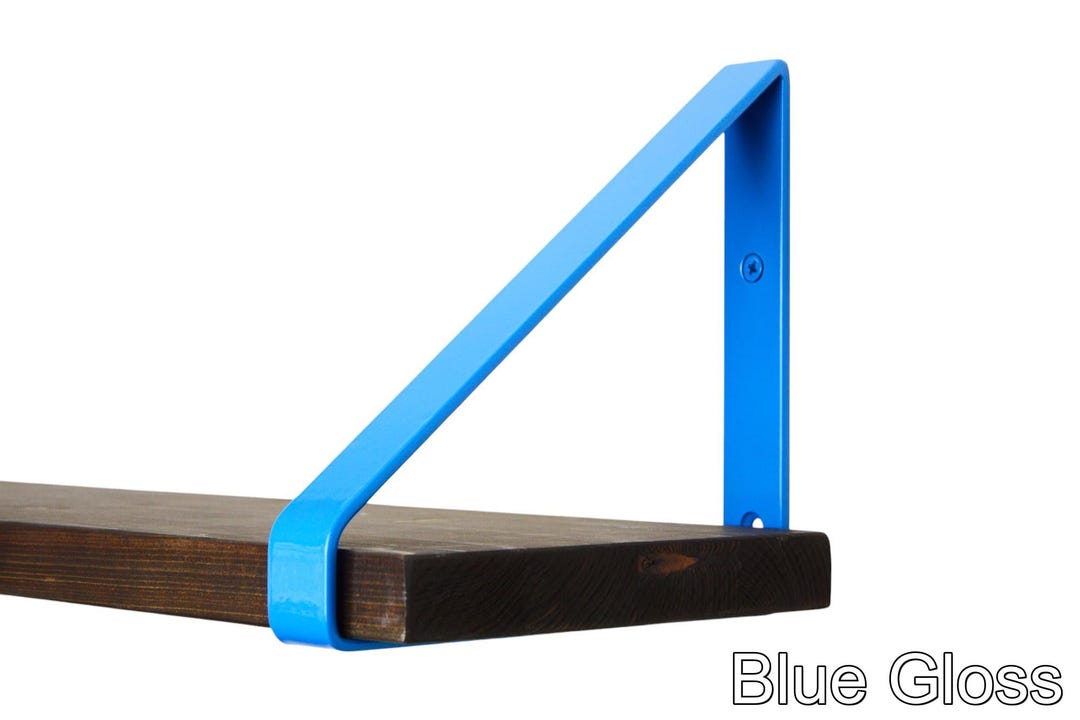 Shelf Bracket - Vibrant Blue Gloss Triangle Bracket for Creative ...