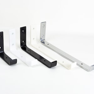 Open Shelving Brackets - Heavy Duty Bracket - Floating Shelf Brackets - Black Shelf Bracket
