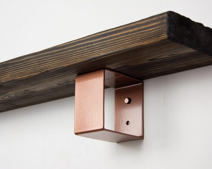 Metal Shelf Bracket, Floating Shelf Bracket, Modern Shelf Bracket, Copper Color, Industrial Decor, Modern Farmhouse Decor