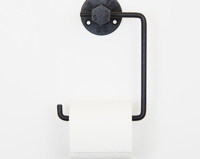 Toilet Roll Holder, Sand Textured Black Wall Mounted Design for Modern Bathrooms, Perfect Gift for Home Decor Enthusiasts