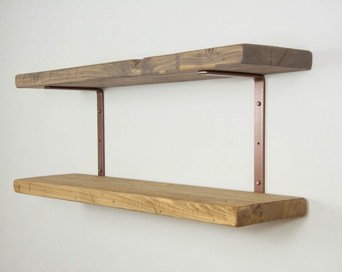 Double Shelf Steel Brackets, Organization Heavy Duty Brackets, Shelving Brackets C Shape Design