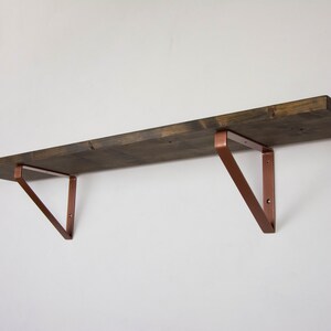 Large Inverted Triangle Bracket - Powder Coated Shelf Bracket - Heavy ...